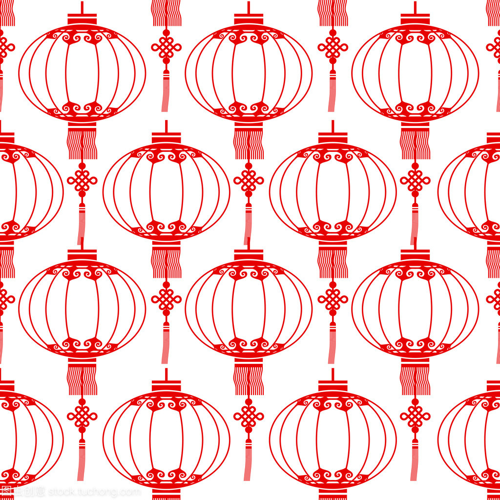 中國的燈籠無縫