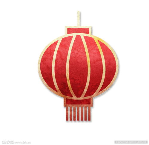 水彩手繪燈籠新年元素設計圖