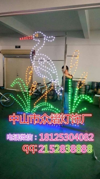 【動(dòng)物天鵝造型燈定制大型燈光節(jié)產(chǎn)品戶外展覽道具工廠】-
